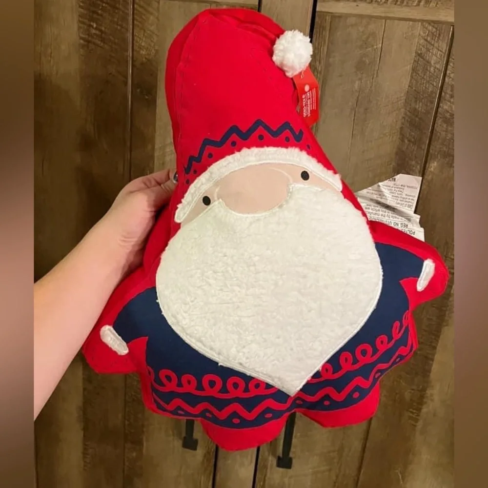 NWT Santa Gnome Christmas Holiday Pillow